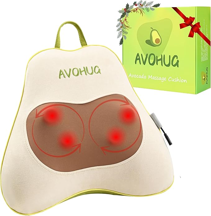 All-in-1 Back Massager for Pain Relief Deep Tissue — Instant Back Pain Relief with Deep Shiatsu Kneading Technology &amp Gentle Heat Cordless Premium Quality &amp Design Gift for Her