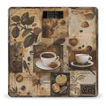 Coffee Collage Digital Bathroom Scale for Body Weight Weighing Scale with Backlit LCD Display High Precision Measurements &amp Measures Weight Up to 180kg
