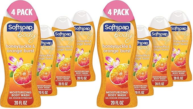 Softsoap Body WashHoneysuckle &amp Orange Burst Body Wash20 Ounce(Pack of 8)