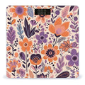 Light Orange Flowers Scale for Body Weight Digital Bathroom Scale Accurate Smart Weight Scales with Large Display Weighing Machine High Precision Scales