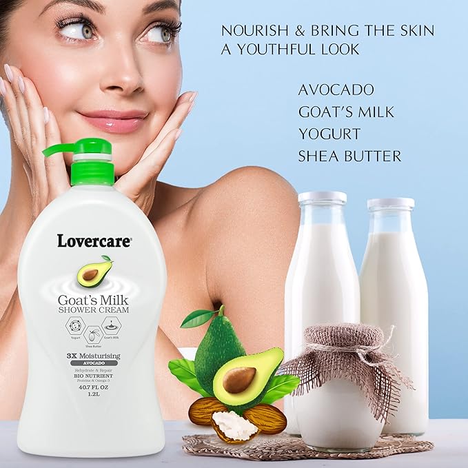 2-PACK Goat's Milk Shower Cream Avocado 2 x 40.7 Fl.Oz.
