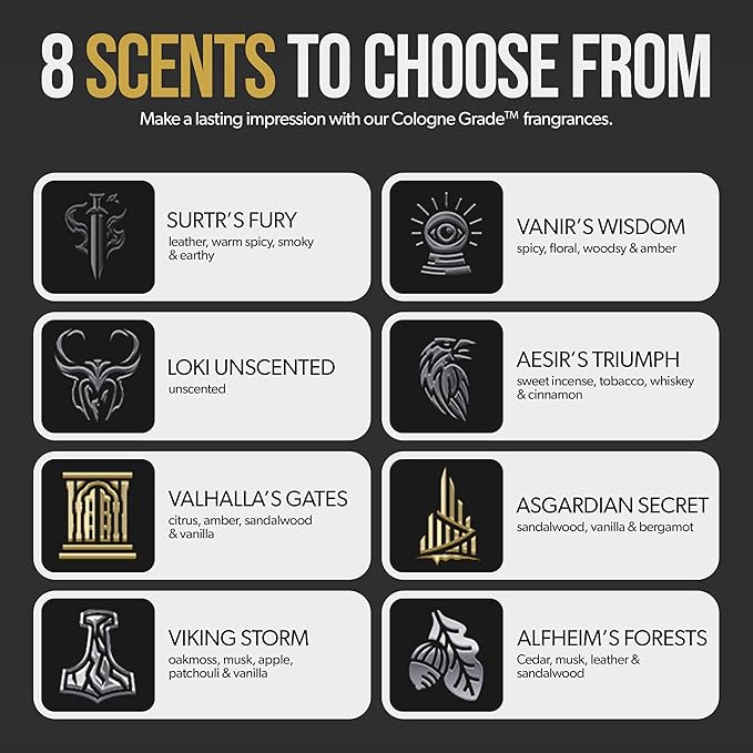 The Beard Struggle Men's Body Wash Asgardian Secret - Gold Collection - Skin Cleaning Agent - Natural Body Wash - Shower Gel Liquid Soap - 240 mL / 8 US. fl. oz.