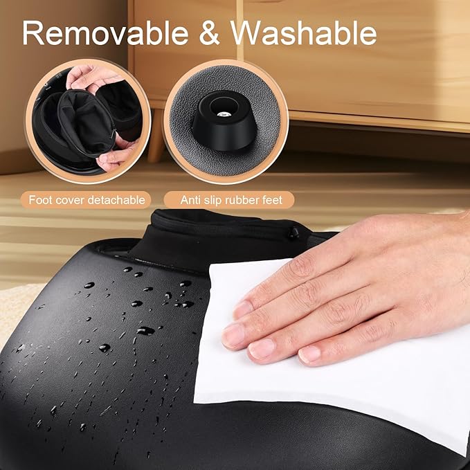 Foot Massager with Heat Deep Kneading Therapy Compression Shiatsu Feet Massager Machine for Plantar Fasciitis Neuropathy Pain Birthday Gifts for Women Mom Men Dad