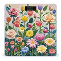 Garden Flowers Scale for Body Weight Digital Bathroom Scale Accurate Smart Weight Scales with Large Display Weighing Machine High Precision Scales