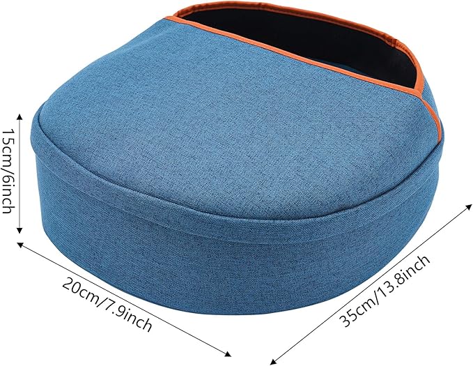 Automatic hot Compress Foot Massager Adjustable Strength - Azure Blue