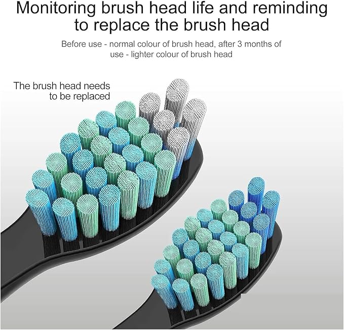 Toothbrush Replacement HeadsCompatible for SG910/507/958/515/949/575/55116pcs(16pcs Black Care)