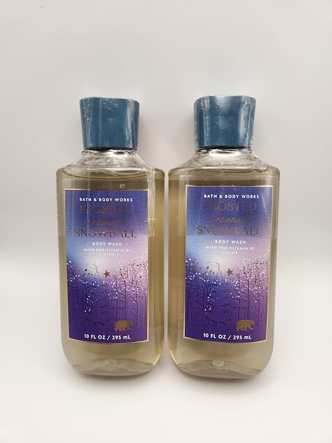 Bath and Body Frosted Coconut Snowball Body Wash - 2 Pack