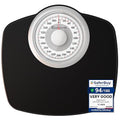 Adamson A25W Scales for Body Weight - Up to 400 LB - 5.3 Dial on 12.4 x 10.2 Platform - Anti-Skid Rubber Surface - High Precision Bathroom Scale Analog - Durable with 20-Year Assurance - White