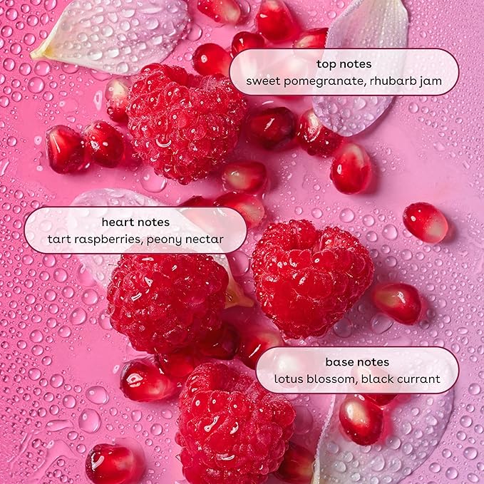 eos Pomegranate Raspberry Scent Layering Bundle - Body Wash Body Mist Body Lotion
