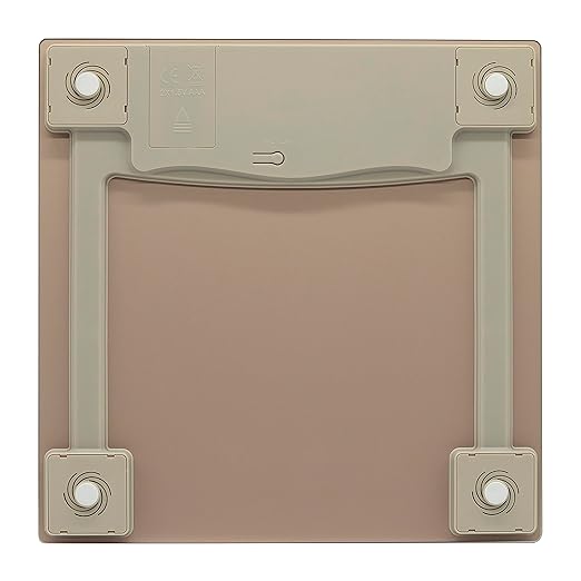 Taylor Digital Scale for Body Weight 400 LB Capacity Durable Glass Platform 11.8 x 11.8 Inches Easy Read 3.2 x 1.5 In Display Offering Daily Use in Homes for Enhance Performance Champagne