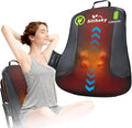 Ultrathin Back Massager for Pain Relief Deep Tissue with 4D Kneading Heating &amp Red Light Therapy Cordless Back Massager with Heat for Shoulders Gift for Home Office Car Use for Men Women
