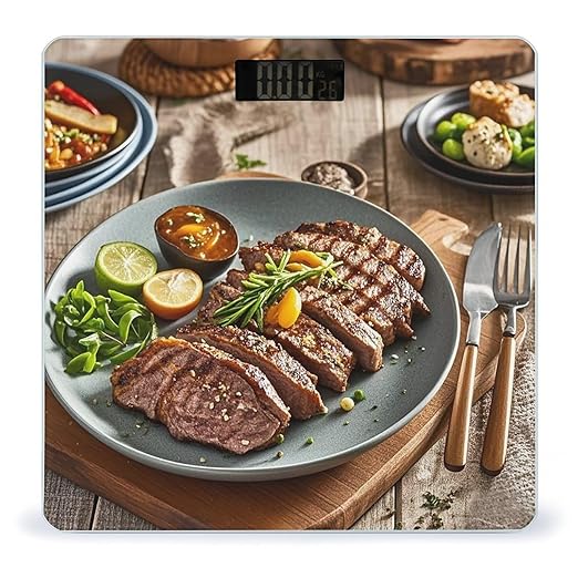 Delicious Grilled Meat Scale for Body Weight Smart Scales Digital Bathroom Scale High Precision Weighing Scales with Large Display Weighing Machine for People