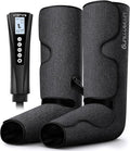 UMARMUNG Air Compression Leg Massager with Heat Gifts for Women Men Mom Dad Leg Foot Massager Gift for Christmas Fathers Day Mothers Day Vericose Veins Edema Muscle Fatigue Cramps Swelling