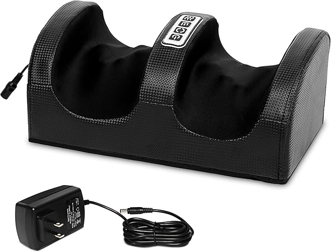 DAEYEGIM ZenActive Shiatsu Foot Massager with Heat Comfort Foot &amp Calf Massage Roller Deep Tissue Massager Gifts for Mom &amp Dad - Intensity Mode