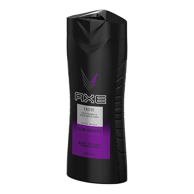 AXE Body Wash for Men Excite 16 Ounce (Pack of 6)