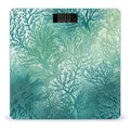 Green Sea Blue Seaweed Weight ScaleClear LED Display Bathroom Digital Weighing ScaleTempered Glass Digital Bathroom Scale for Body Weight Capacity Up to 400 Lbs
