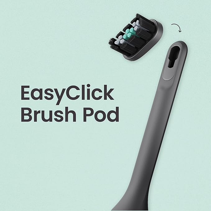 quip Ultra Brush Pod Refill Heads - 4 Pack - Verified quip Brush Head Refills for Sonic Electric Toothbrushes - Soft Bristles Compact - Last 3 Months Each - Black