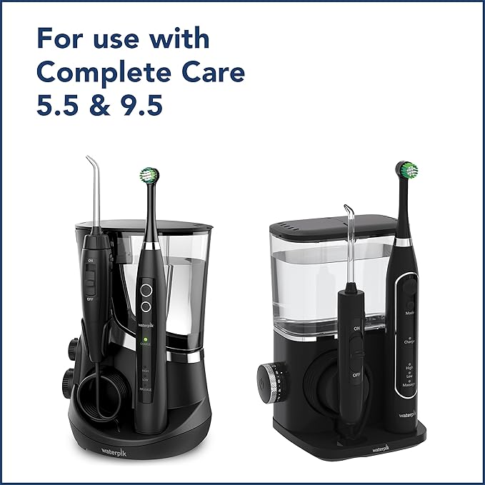Waterpik Triple Clean Replacement Brush Heads Black OTRB-3WB 3 Count (Pack of 1) for Complete Care 5.5 and 9.5 Models CC-02 WP-812/822/842