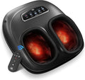 CILI 2026 Upgraded 4-in-1 Heated Foot Massager with Shiatsu Compression &amp Vibration Feet Massager Machine with Independent Controls Remote Control Deep Kneading Fits Big Feet 14 Men Women Gi