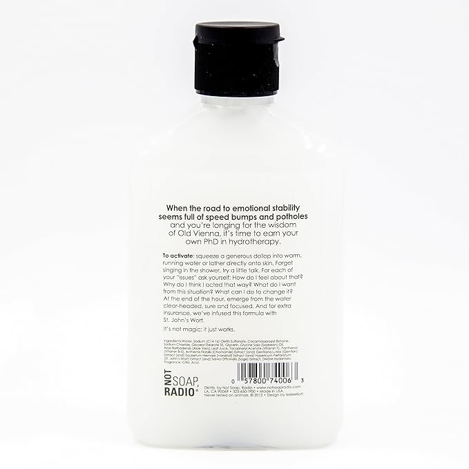 Not Soap Radio Liquid Freud | Coconut Milk Mango Vanilla with St. John's Wort | Bath Shower Gel