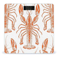 Digital Bathroom Scale for Body Weight Scale with Bright LCD Display High Accuracy Step-On Technology Auto On/Off Orange Shrimp Pattern Digital Scales 400 Lbs /180kg