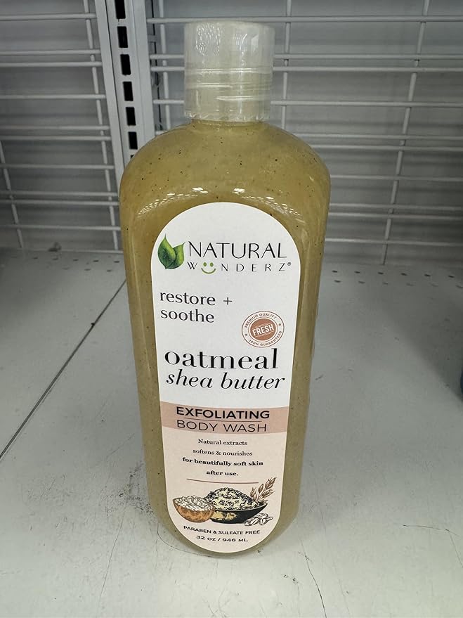 Natural wonderz Oatmeal shea butter Exfoliating Body Wash