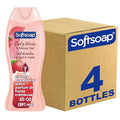 Softsoap Moisturizing Body Wash and Shave Gel Creamy Strawberry Scent 20 fl oz Bottle (Pack of 4)
