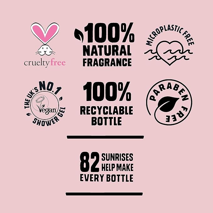 Original Source Vanilla &amp Raspberry Shower Gel 100 Percent Natural Fragrance Vegan Cruelty Free Paraben Free Bulk Buy Pack of 6 x 250 ml