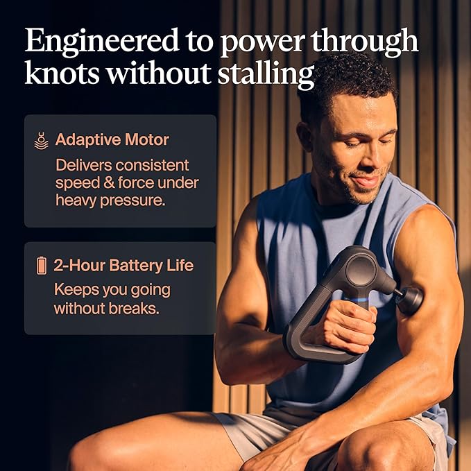 TheraGun Prime (6th Generation) Massage Gun by Therabody – Deep Tissue Powerful Massage in a Rugged Durable Design for Reliable Recovery &amp Pain Relief