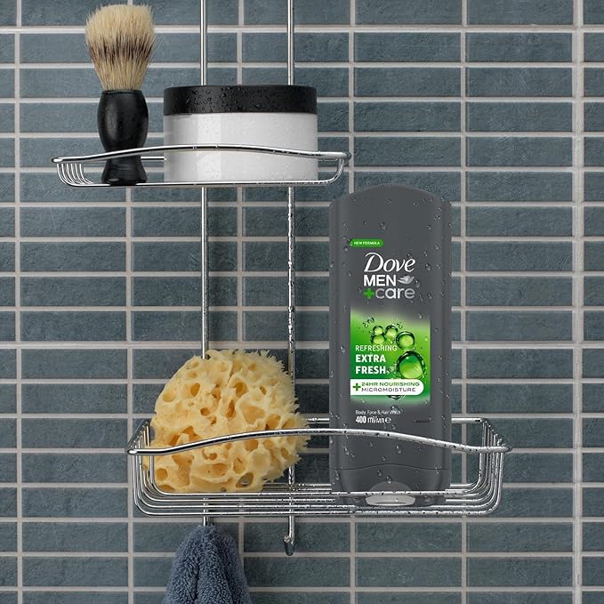 Dove Men+Care Refreshing Extra Fresh 3-In-1 Hair Body And Face Wash Pack Of 6 With 24-Hour Nourishing Micromoisture Technology Body Wash For Men 400 Ml