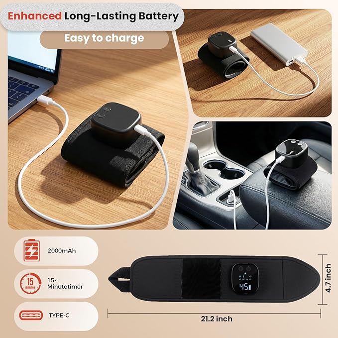 4 in 1 Cordless Hand Massager for Hand &amp Wrist Relaxation Rechargeable &amp Portable Comfortable Soothing Massage Experience Ideal Gift for Men Women