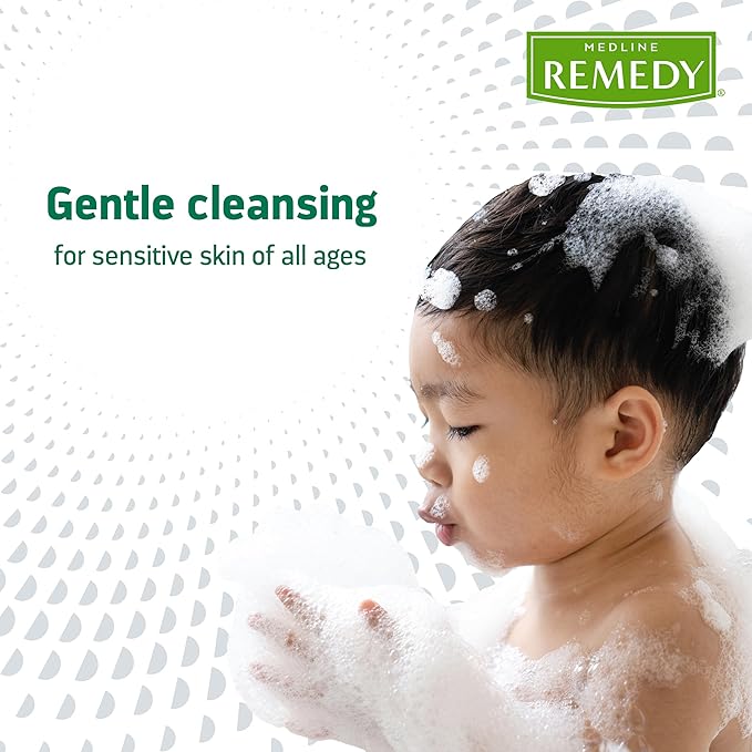 Medline Remedy Clinical Hydrating Shampoo &amp Body Wash (2 fl oz) 96 Count Vanilla Scent Cleanser No-Rinse Adults Kids Shower Or Bedside Dimethicone Sulfate Free
