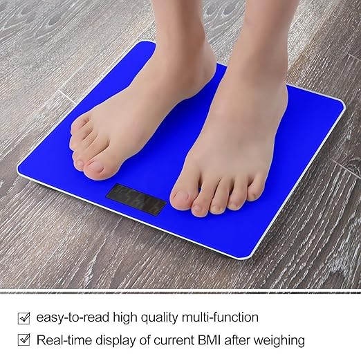 Smart Scale for Body Weight Automatic Switch Digital Bathroom Weighing Scale Klein Blue