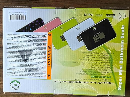 NEWLINE NY Auto Step On Super Mini Travel Bathroom Scale 5.25 x 8.5 SBB0638SM: Twendy Wave