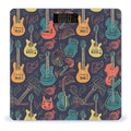 Guitarra Pattern Digital Bathroom Scale for Body Weight Weighing Scale with Backlit LCD Display High Precision Measurements &amp Measures Weight Up to 180kg