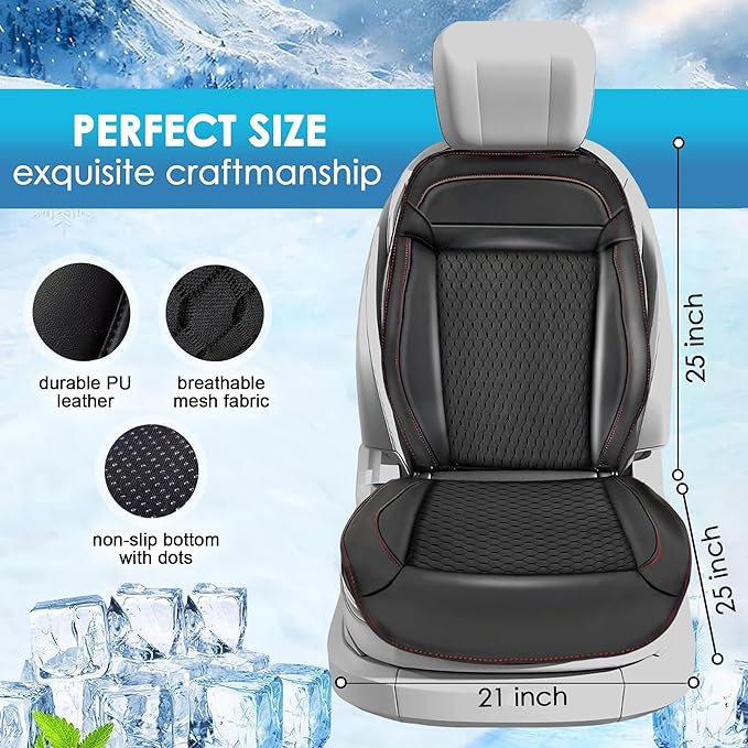 3 in 1 Massage Cushion with Winter Cooling Seat Covers Chair Massager for Full Body 12V Car Seat Covers (WinterSummerMassage-3)