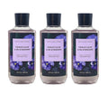 Bath &amp Body Works Violet Leaf &amp Blackberry 3 Pack Shea + Vitamin E Shower Gel Bundle - 10 fl oz / 295 mL each