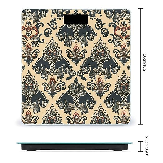 Asian Elephants Scale for Body Weight Accurate Digital Bathroom Scale Toughened Glass High Precision Scales Smart Weight Scales with Large LCD Backlight Display Weighing Machine