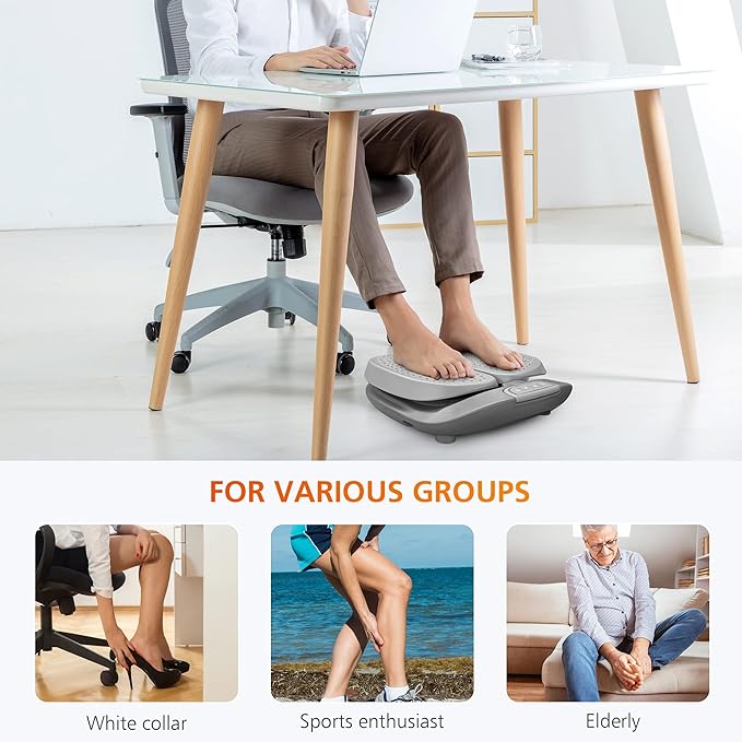 Snailax Vibration Foot Massager with HeatRemote ControlAdjustable Vibration Speed Electric Massager Machine for CirculationPlantar Fasciitis Pain