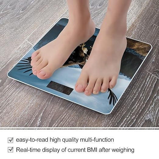 Eagle at Hunting Weight Scale for Body Weight Digital Bathroom Scale High Capacity Accurate Digital Weighing Scales and Easy-to-Read on Backlit LCD Display Scales