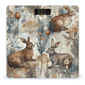 Plant and Bunny Pattern Scale for Body Weight Accurate Digital Bathroom Scale Toughened Glass High Precision Scales Smart Weight Scales with Large LCD Backlight Display Weighing Machine