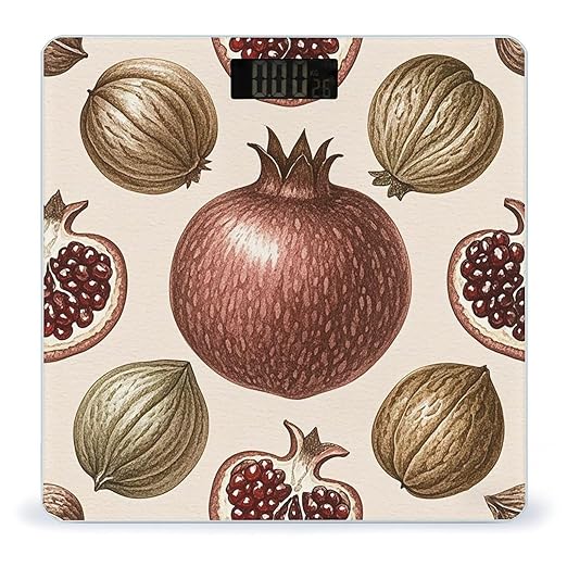 Red Fruit Scale for Body Weight Digital Bathroom Scale Accurate Smart Weight Scales with Large Display Weighing Machine High Precision Scales