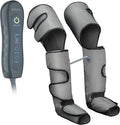 Leg Massager with Heat Air Compression Foot Massager for Circulation Muscles Relaxation Adjustable Feet Calves Massager with 3 Pressure Levels &amp 7 Massager Modes Small No Knee Gray