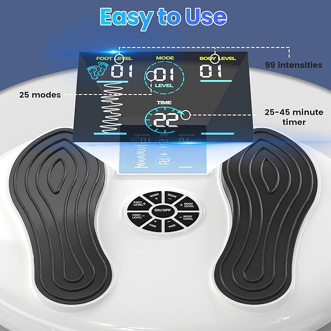 Professional Foot Massager for Neuropathy Foot Circulation Stimulator with Magnetic Storage EMS &amp TENS &amp EPT &amp NMES+ 4-in-1 Therapies Effective Foot Pain Relief