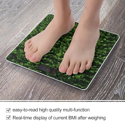 Hedge Scale for Body Weight Highly Accurate Digital Bathroom Scale Sturdy Tempered Glass Weighing Scales with LCD Display Fashion Body Fat Smart Scales 400lb
