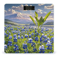 Bluebonnets Scenery Scale for Body Weight Accurate Digital Bathroom Scale Toughened Glass High Precision Scales Smart Weight Scales with Large LCD Backlight Display Weighing Machine