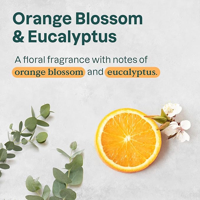 ATTITUDE Body Wash EWG Verified Shower Gel Dermatologically Tested Plant and Mineral-Based Vegan Personal Care Products Orange Blossom &amp Eucalyptus Scent 16 Fl Oz (Pack of 3)