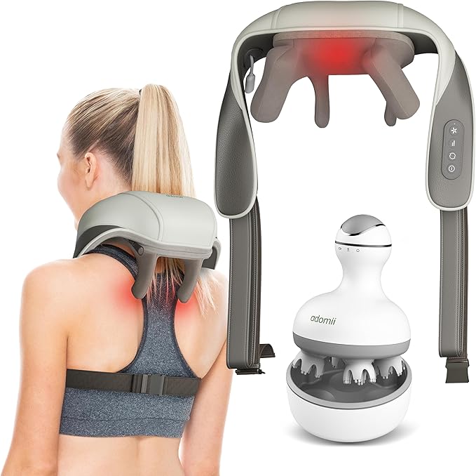 Electric Shiatsu Neck and Back Massager &amp Electric Scalp Massager