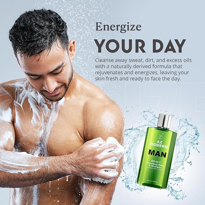 3-in-1 Face Wash Body Wash &amp Shampoo 10.14 + 2 FL OZ | To Wash Away Sweat Dirt &amp Excess Skin Oils | Odor Cleansing Aloe Vera &amp Jojoba Oil Formula | For All Skin Types