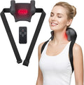 Shiatsu Neck and Back Massager Cordless Shoulder Massager with Heat Electric Deep Tissue 6D Kneading Massage for Shoulder Leg Body Muscle Pain Relief Remote Control Gifts for Men Women